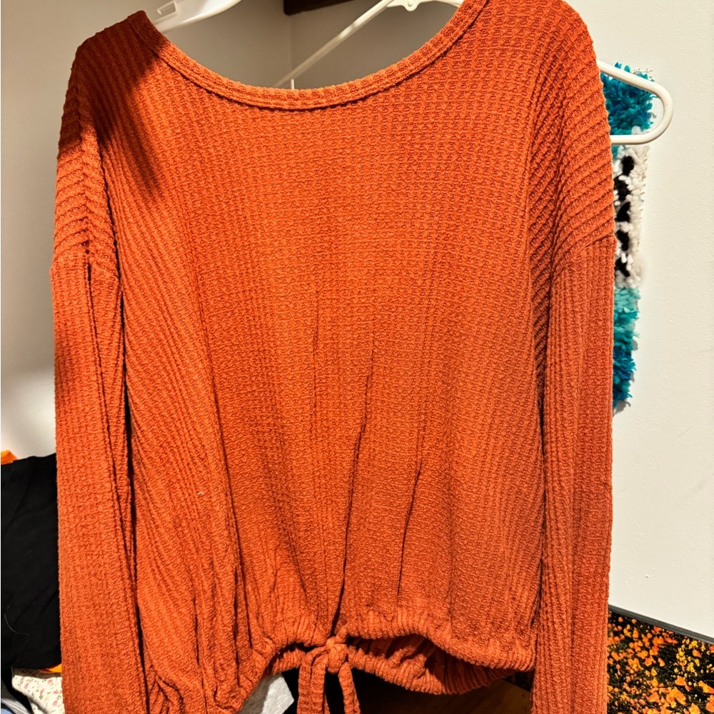 Long Sleeve Scrunch Sweater